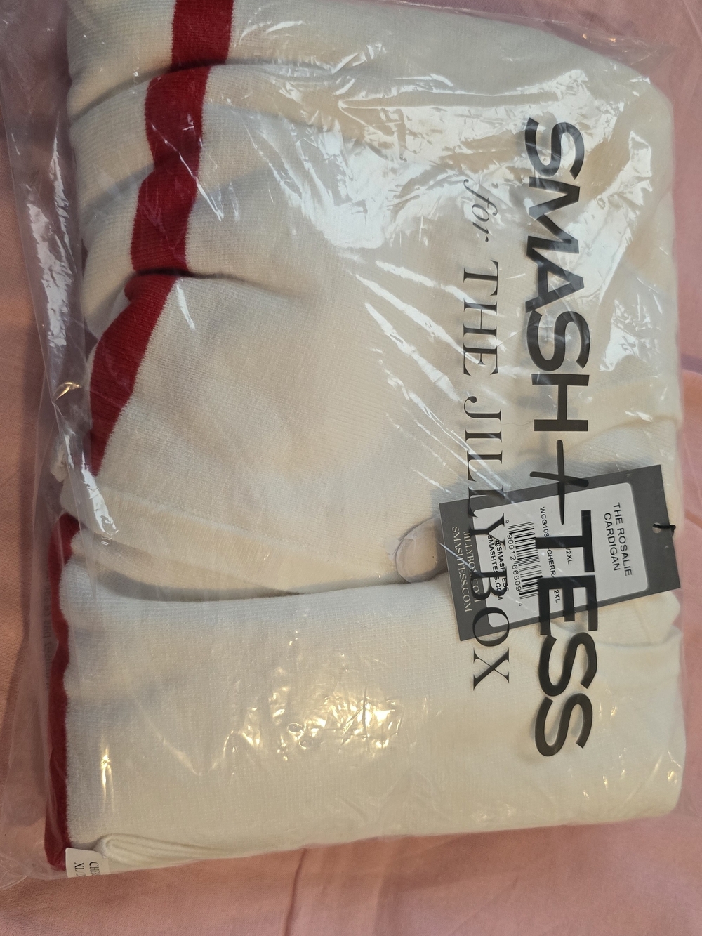 Smash + Tess White And Red Striped Sweater